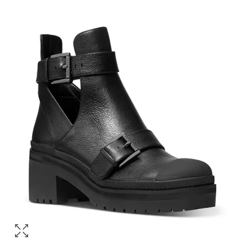 Michael Kors Cory leather cutout Chelsea boot